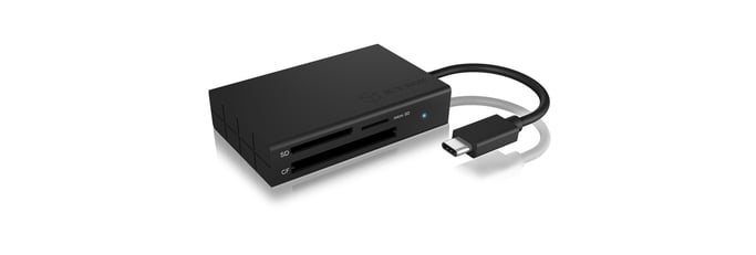 ICY BOX IB-CR401-C3 Lettore di schede di memoria USB 3.2 Gen 1 (3.1 Gen 1) Type-C Nero