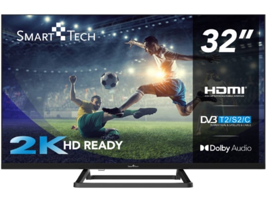 Smart Tech 32HN01V3 TV HD LED 32 Pouces 80cm Triple Tuner Dolby Audio H.265 3xHDMI 2xUSB - vue 4