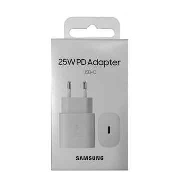 CARGADOR RÁPIDO 25W Puerto USB Tipo-C - COLOR: Blanco Sin cable. SAMSUNG EP-TA800NWEGEU