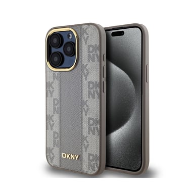 Custodia Apple iPhone 15 Pro Max compatibile con MagSafe motivo a scacchi ultra-chic