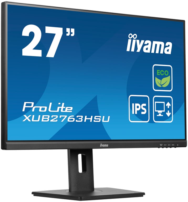 iiyama ProLite XUB2763HSU-B1 écran plat de PC 68,6 cm (27 ) 1920 x 1080 pixels Full HD LED Noir - Neuf