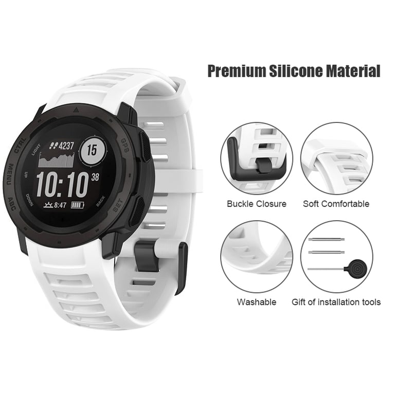 Bracelet de montre en silicone pour Garmin Instinct 2 Neuf - vue 3
