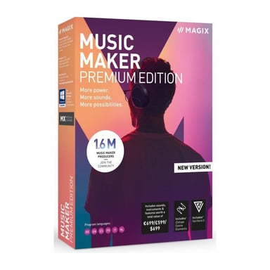 Logiciel Multimedia - MAGIX - Music Maker Premium Edition - 2022