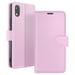 Zanaé Funda tipo cartera para iPhone XR con función de soporte y lengüeta magnética Rosa