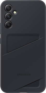 Coque Samsung G A34 5G souple Ultra fine avec porte-carte intégré Noire Samsung