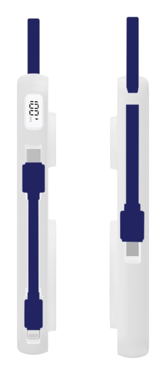 PowerBank PastelUp Sans Fil Qi MagSafe 10 000mAh USB A / C Neuf - vue 3
