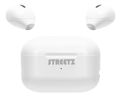 Streetz TWS-114 écouteur/casque True Wireless Stereo (TWS) Ecouteurs Musique USB Type-C Bluetooth Blanc