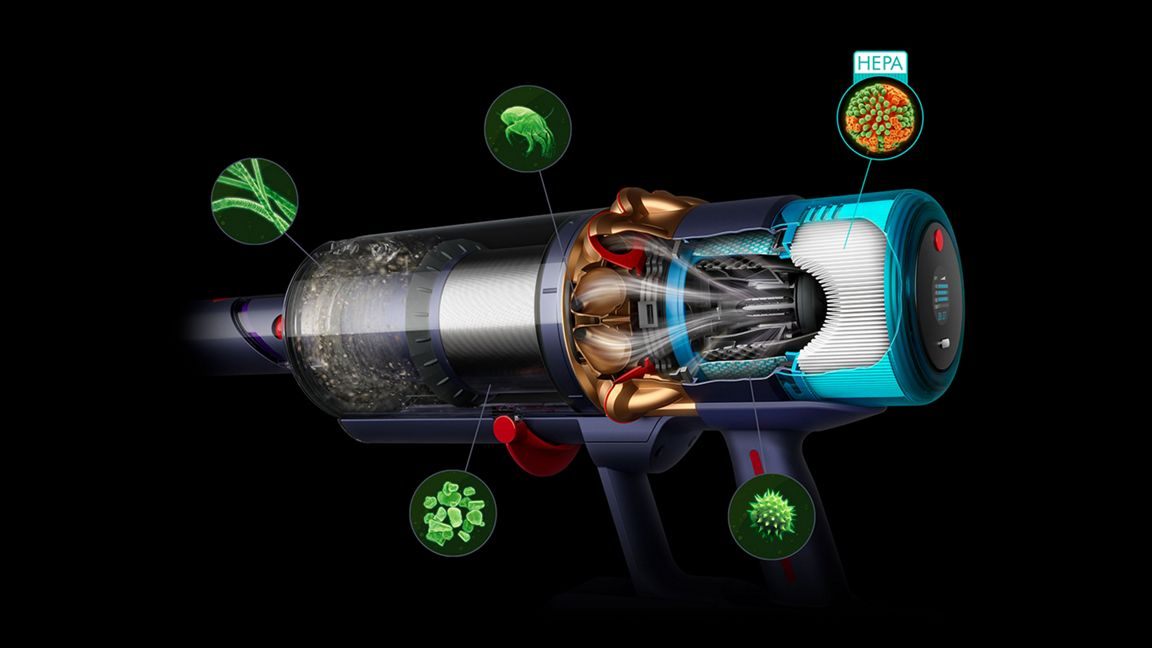 Aspirateur Balai GEN5 Detect Absolute Gold 750W Bleu Cuivre - Neuf