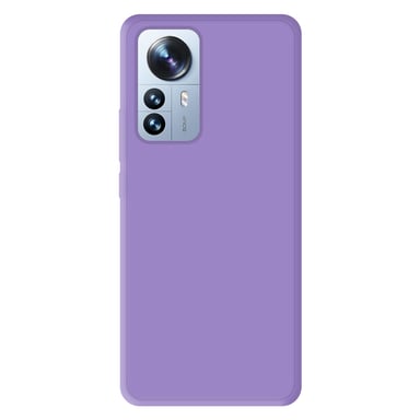 Coque silicone unie Mat Violet compatible Xiaomi Mi 12 Pro