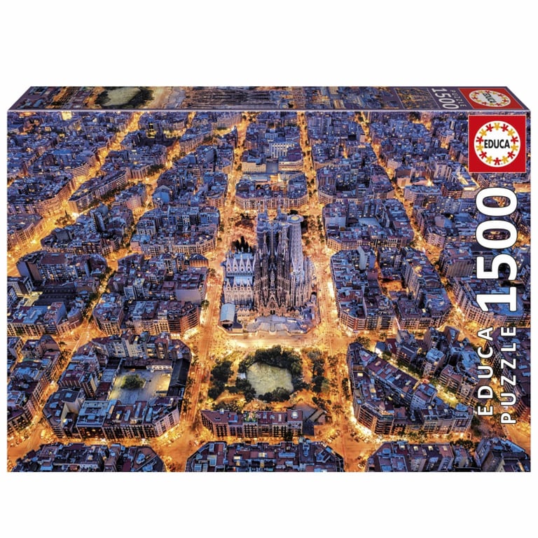 Puzzle EDUCA Barcelona 1500 pièces Thème Architecture Dimensions 85x60 cm - vue 6