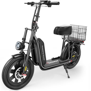 Trottinette électrique iScooter F7 avec siège, batterie 1000 W 48 V 10,4 Ah
