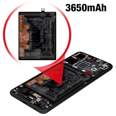 Bloc Complet Huawei P30 Écran LCD Tactile Batterie 3650mAh Original Noir