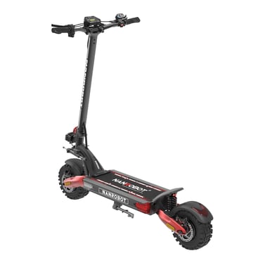 Monopattino elettrico fuoristrada NANROBOT LS7+ con batteria da 72V 35AH e doppi freni idraulici - rosso