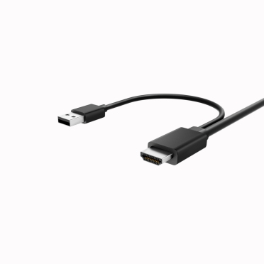 Belkin B2B166 câble vidéo et adaptateur 2,4 m USB Type-C Noir