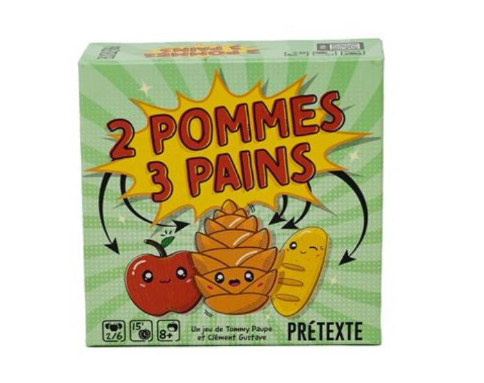 Prétexte 2 pommes 3 pains Jeu d'ambiance Rapidité et observation Dès - vue 2