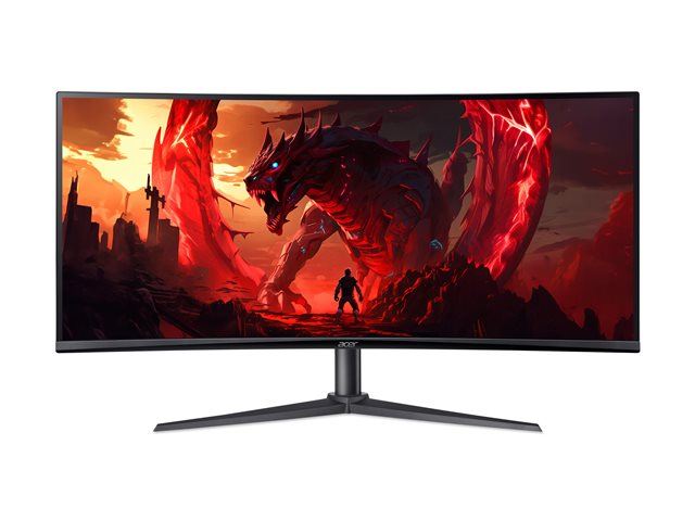 Acer Nitro XZ340CU J0bmiiphx XZ0 Series écran LCD jeux incurvé 34 3440 x 1440 UWQHD 250 cdm² HDR10 1 ms 2xHDMI DisplayPort haut parleurs - vue 2