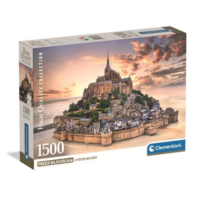 CLEMENTONI Compact 1500 pièces Le Mont Saint Michel - vue 2