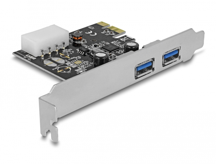 Carte Réseau DeLOCK 89243 – PCIe USB 3.2 Gen 1, Débit 5 Gbit/s
