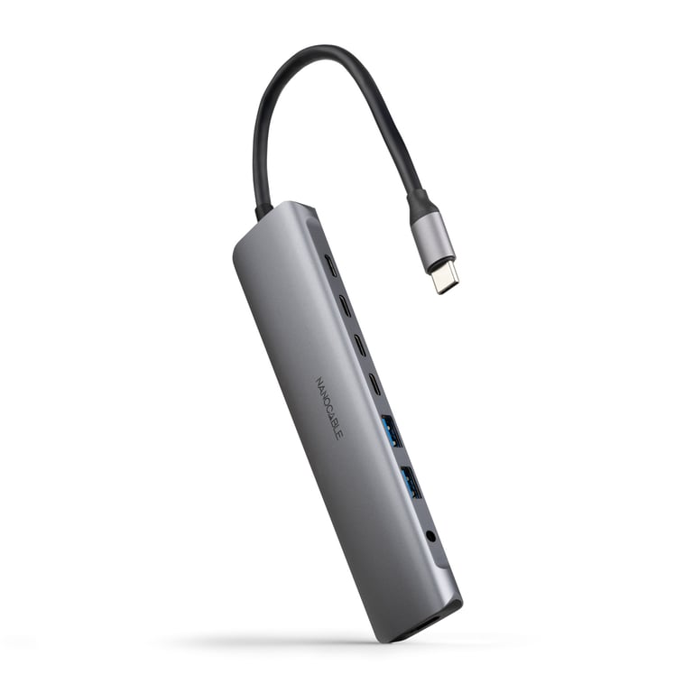 Nanocable 10.16.4608 station d'accueil Avec fil USB 3.2 Gen 1 3.1 Gen 1 Type C Neuf
