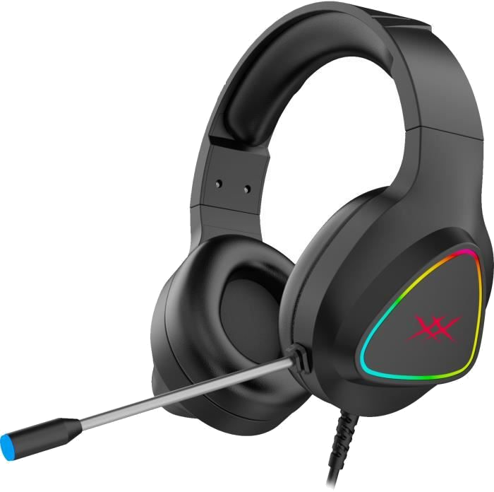 THOMSON - Roxxor Casque Gaming Vidar avec Micro Réglable Anti Bruit RGB pour PS4/PS5/XBOX/PC/Mac