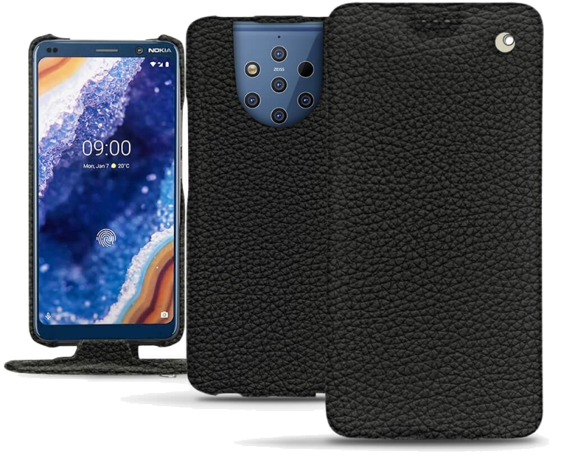 Housse cuir Nokia 9 PureView - Rabat verticalNoir