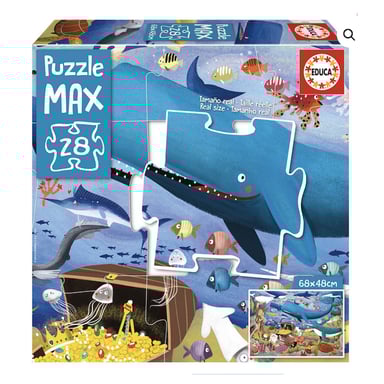 Puzzle de animales marinos Max 28 - Despierta al explorador que llevas dentro
