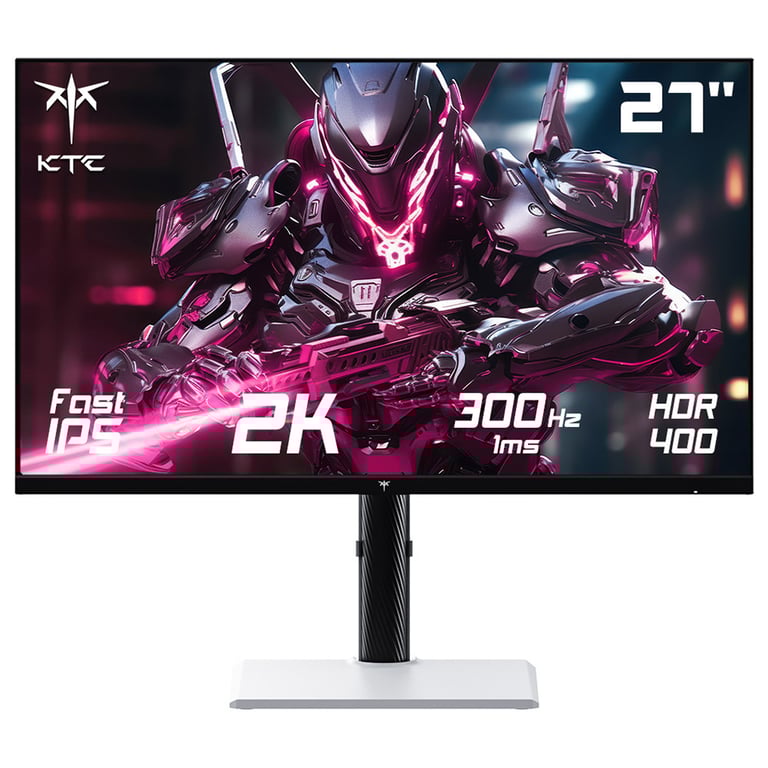 Ktc H27E6 Moniteur De Jeu 27 Pouces, 2560X1440 Qhd 16:9, 300Hz, Temps De Réponse 1Ms, Panneau Ips Rapide, 144% Srgb, Hdr 400 - Bon État