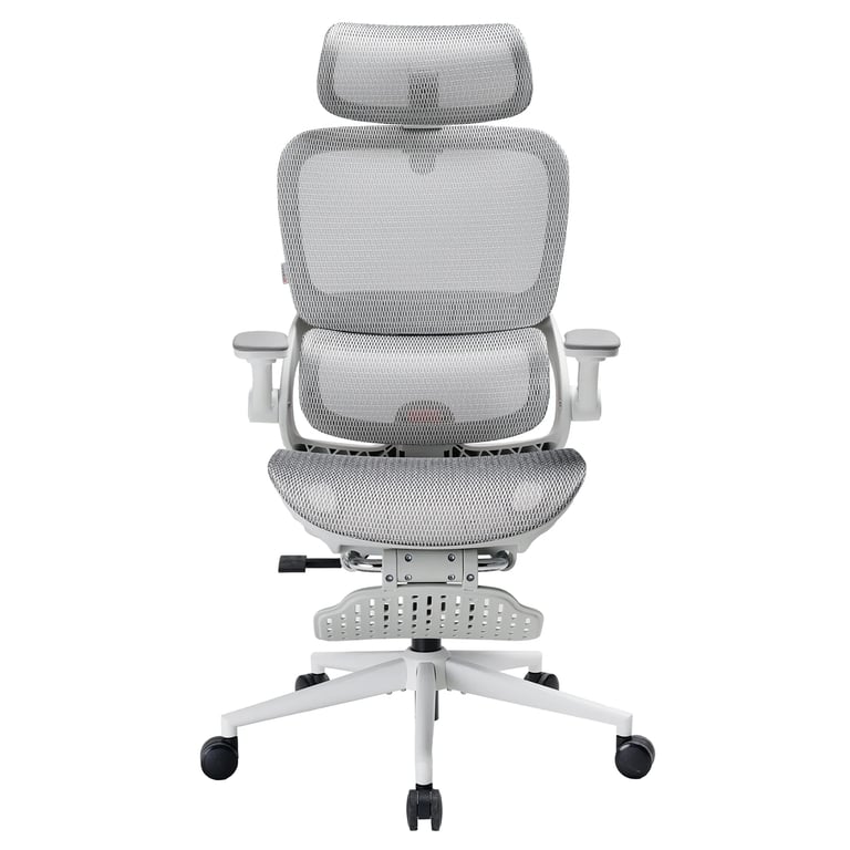B100 Pro Chaise ergonomique – Soutien lombaire dynamique Accoudoirs 4D revêtus PU à design rabattable Appui tête 3D 36 5 cm Inclinaison 135° avec repose pieds Dossier mesh respirant 150kg max Neuf