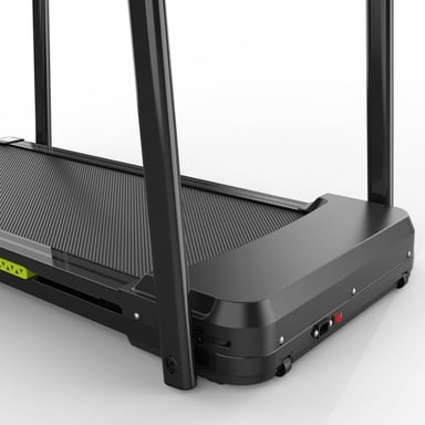 Cinta de correr con plataforma para personas mayores, pantalla LED grande, pasamanos largo para mayor equilibrio
