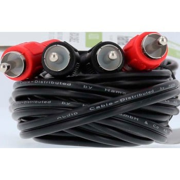 Hama 00205087 câble audio 5 m 2 x RCA Noir