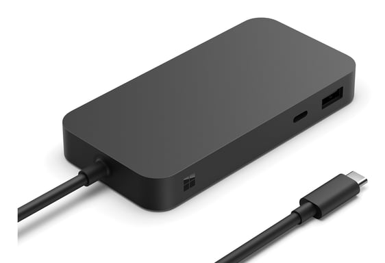 Microsoft Surface USB4 Dock Alámbrico Negro