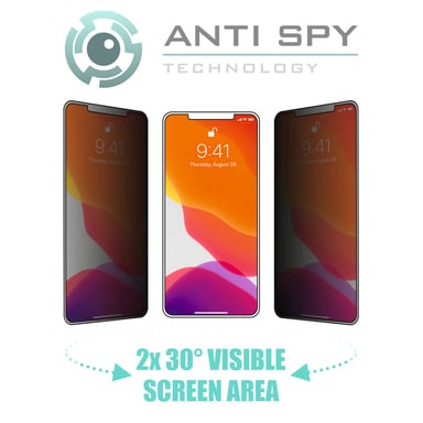 Protection d'écran verre véritable ''Privacy'' Apple iPhone X/XS/11 Pro