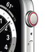 Apple Watch Series 6 OLED 44 mm Numérique 368 x 448 pixels Écran tactile 4G Argent Wifi GPS (satellite), blanc