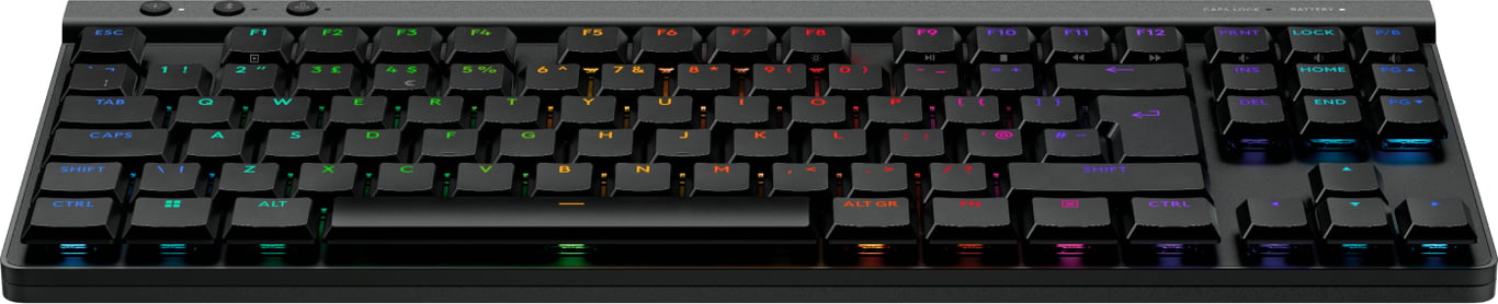 Logitech G515 Clavier LIGHTSPEED TKL backlit sans fil 2.4 GHz Bluetooth USB QWERTY R. U. commutateur : GL Tactile - vue 2