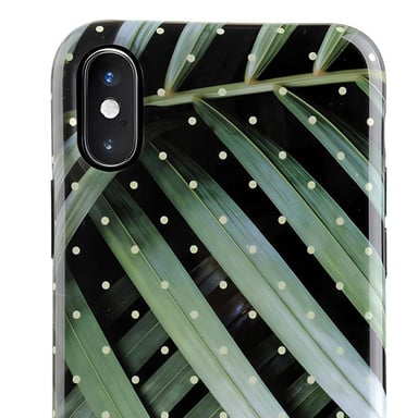 Coque pour iPhone XS Max Collection Glam Tropical Leaves Vert