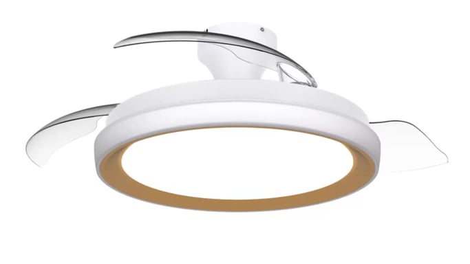 [8721103096067] Ventilador de techo Philips Bliss 106 cm LED regulable dorado mando