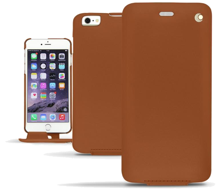 Housse cuir Apple iPhone 6 Plus - Rabat vertical - Marron ( Nappa - Pantone #8B4720 ) - NOREVE