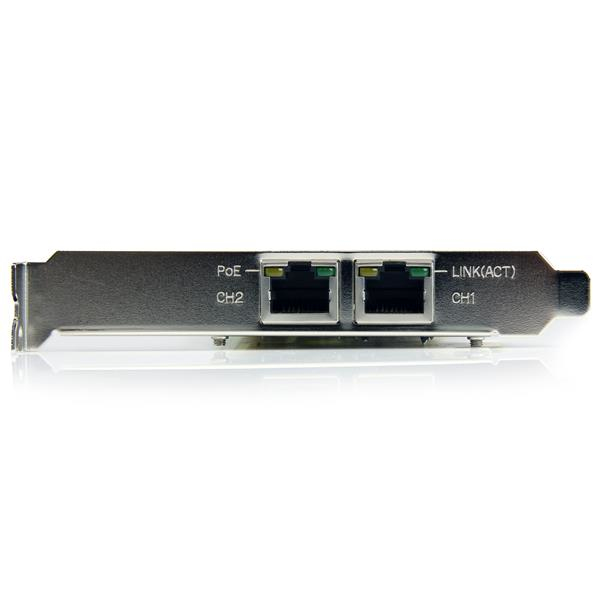 StarTech.com Carte Réseau PCI Express 2 ports Gigabit Ethernet RJ45 101001000Mbps POEPSE Neuf - vue 3