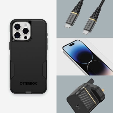 Custodia protettiva OtterBox Commuter per telefoni cellulari 17 cm (6,7'') Cover Nero Apple iPhone 15 Pro Max