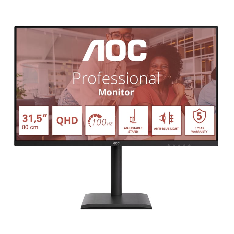 AOC E4 Q32E4U écran plat de PC 80 cm 31.5 2560 x 1440 pixels Quad HD LED Neuf