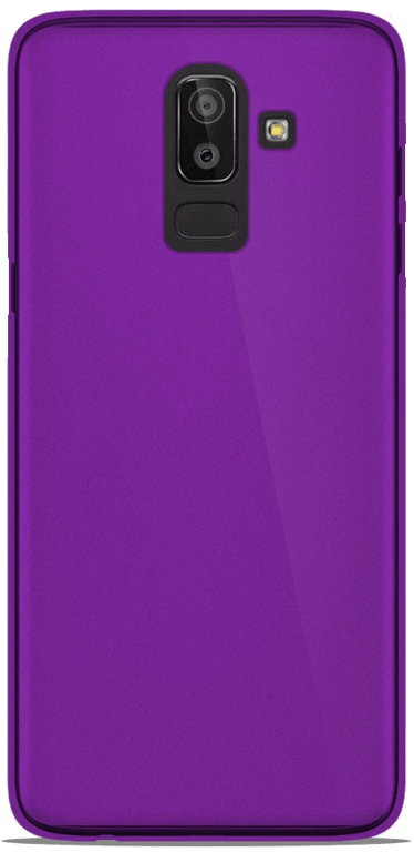 Coque silicone unie compatible Givré Violet Samsung Galaxy J8 2018