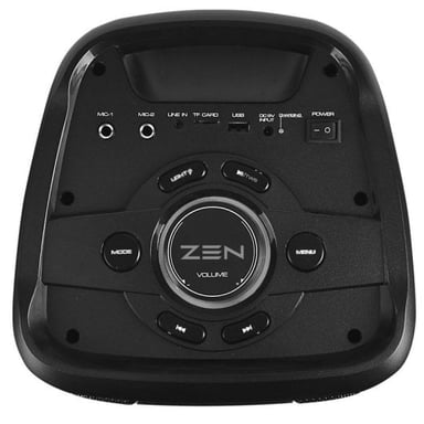 Phoenix Enceinte Bluetooth avec Éclairage LED et Microphone Sans Fil 25W RMS Noir