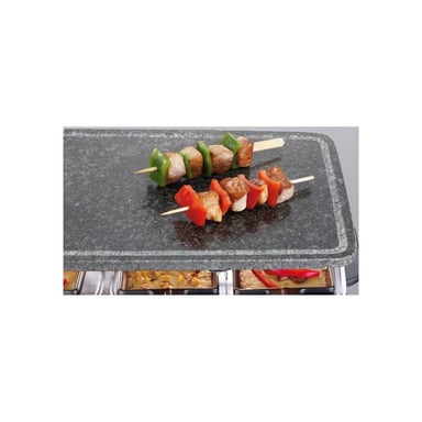 Raclette-grill Severin RG2374 avec pierre naturelle 8 personnes 1500 W Inox