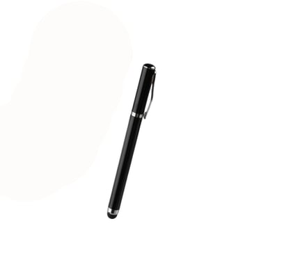 Stylet pour Écrans Capacitifs avec Embout Amovible et Fonction Stylo Noir