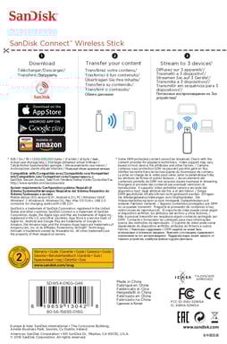 SanDisk Connect Wireless Stick unidad flash USB 16 GB USB tipo A 2.0 Negro