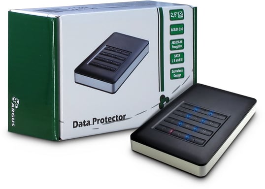Inter-Tech GD-25LK01 Boîtier HDD Aluminium, Noir 2.5''