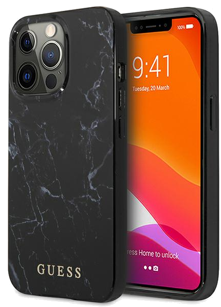 Guess Étui pour iPhone 13 Pro / 13 6.1 Noir