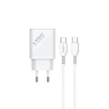 Savio LA-05 cargador de dispositivo móvil Smartphone Blanco Corriente alterna Carga rápida Interior