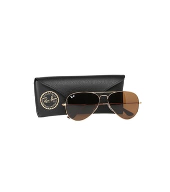 RAY BAN Occhiali da sole Aviator - Oro / Marrone - Misto