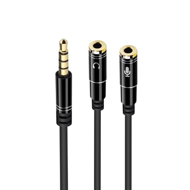 Cavo audio Ewent EC1641 0,3 m 3,5 mm 2 x 3,5 mm nero